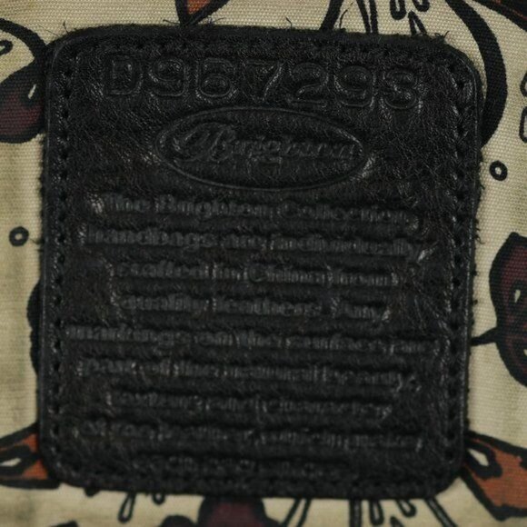 Brighton Women's Black Brown Embossed Leather Fold Over Crossbody Bag - Picture 8 of 8